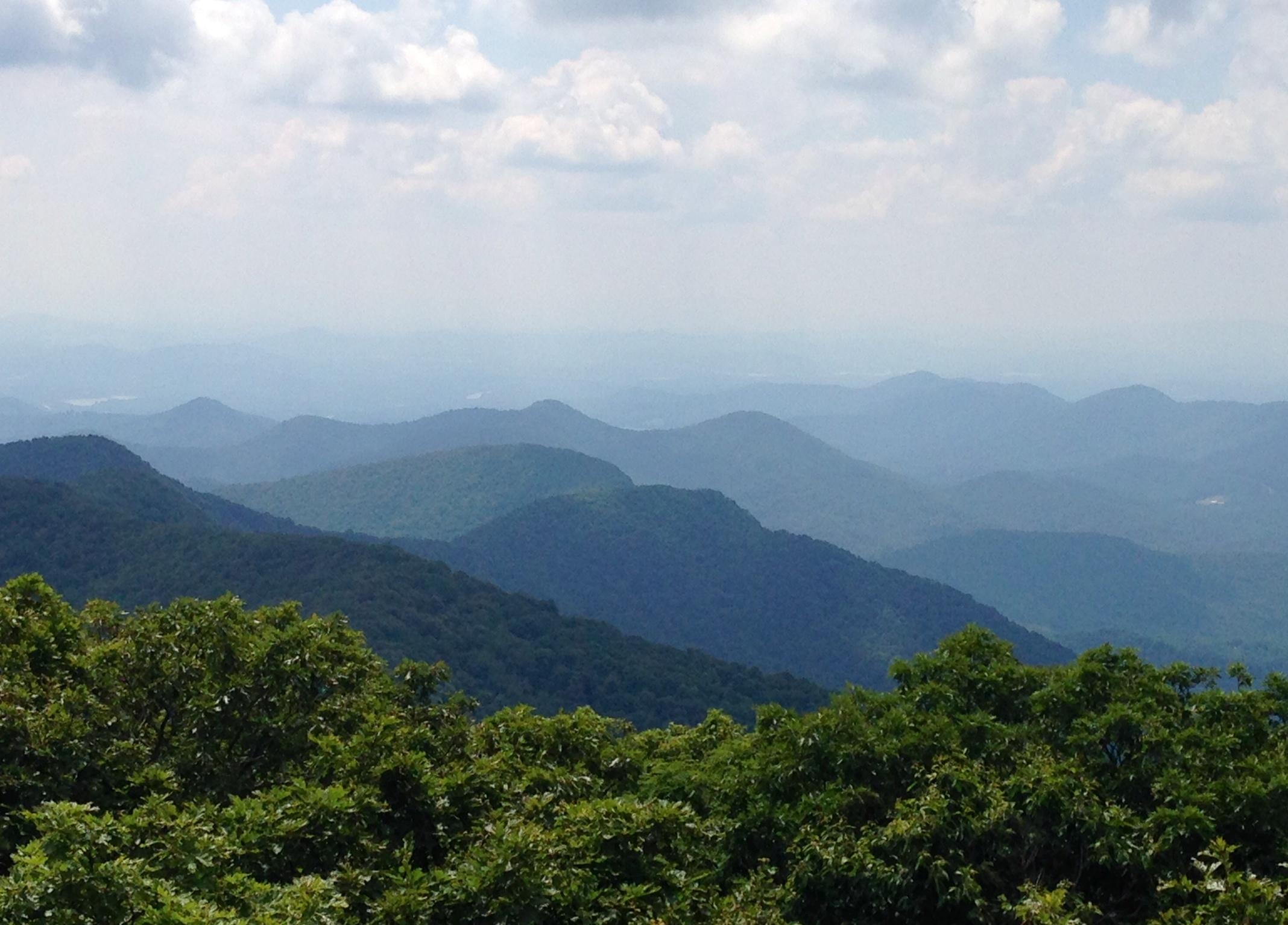 View from Brasstown Bald, highest point in Georgia